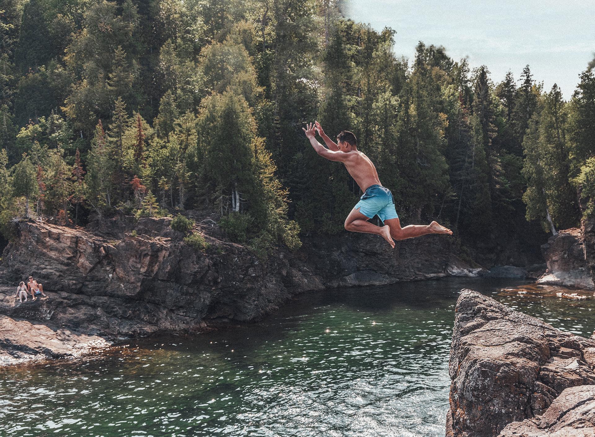 Blackrocks cliff jumper