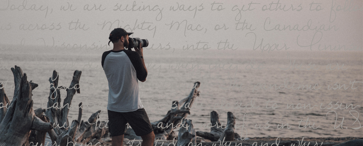 photographer at Whitefish Point