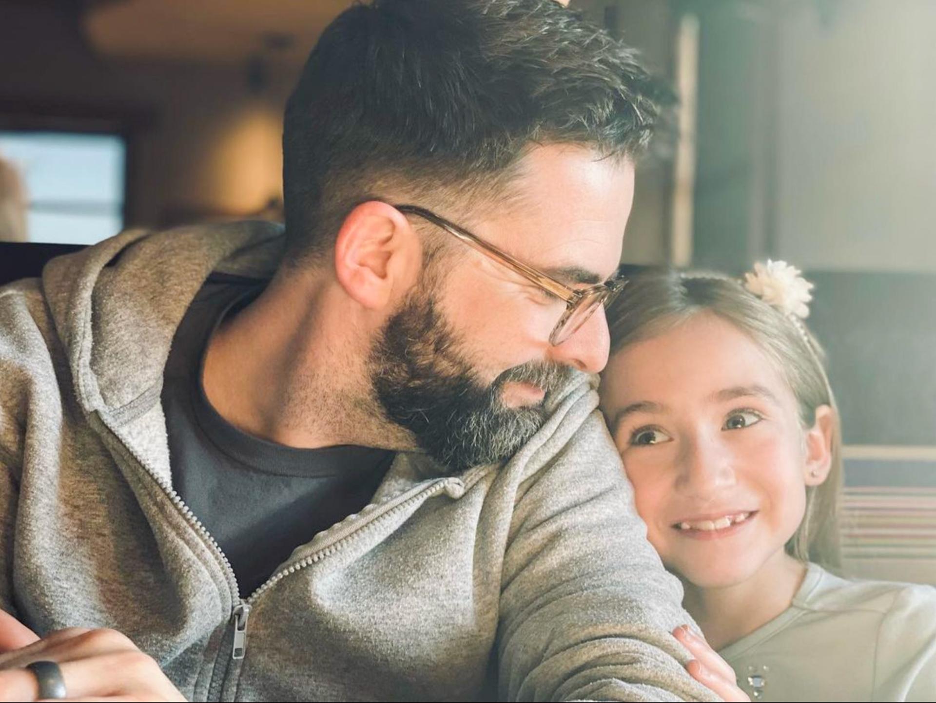 Dan with his daughter