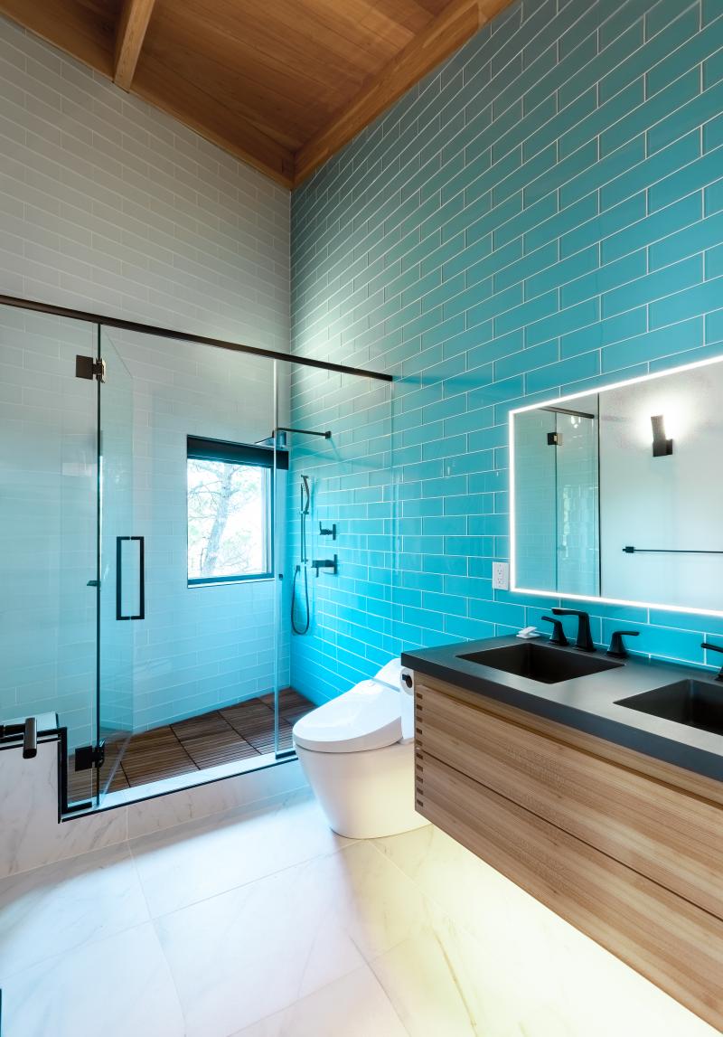 Bathroom of Allegretti Architect house