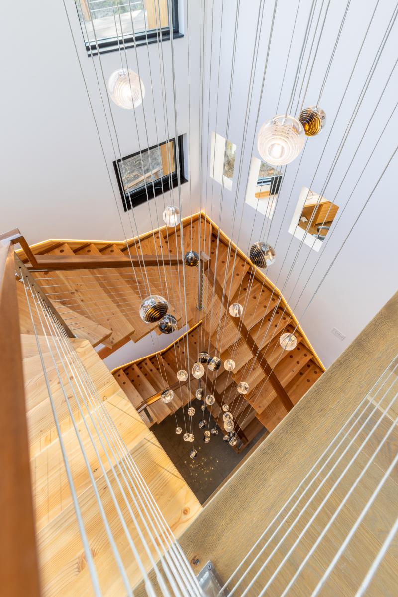 Interior staircase of Allegretti Architect house