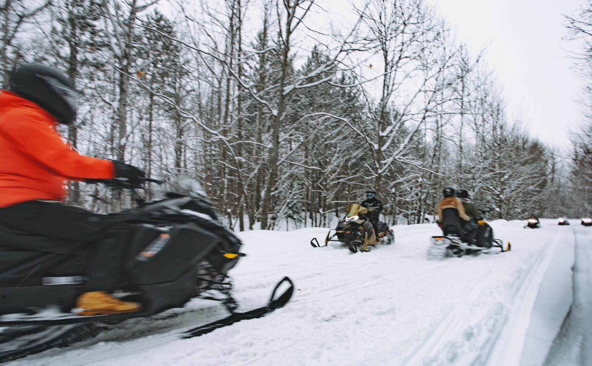 Snowmobiling in the UP